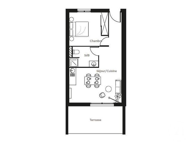Afficher la photo en grand Appartement T2 à vendre - 2 pièces - 37.0 m2 - LECCI - 20 - CORSE - Century 21 Demeures Conseils
