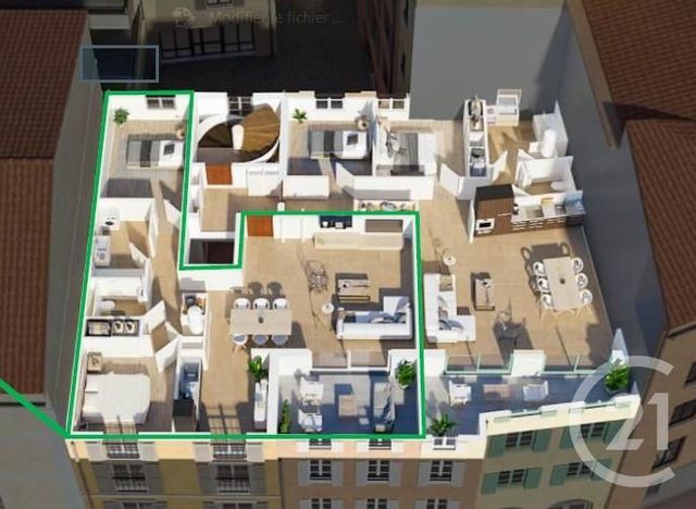 Appartement T3 à vendre - 3 pièces - 80.2 m2 - BONIFACIO - 20 - CORSE - Century 21 Demeures Conseils