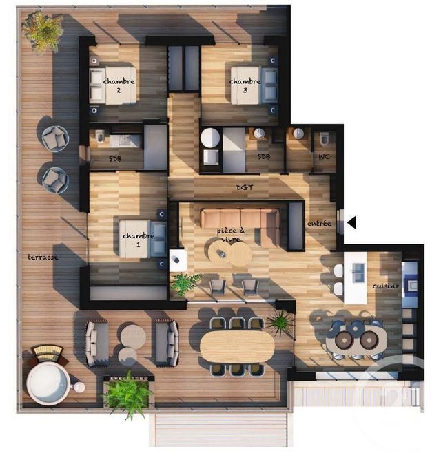 Appartement T4 à vendre - 4 pièces - 105.77 m2 - LECCI - 201 - CORSE - Century 21 Demeures Conseils